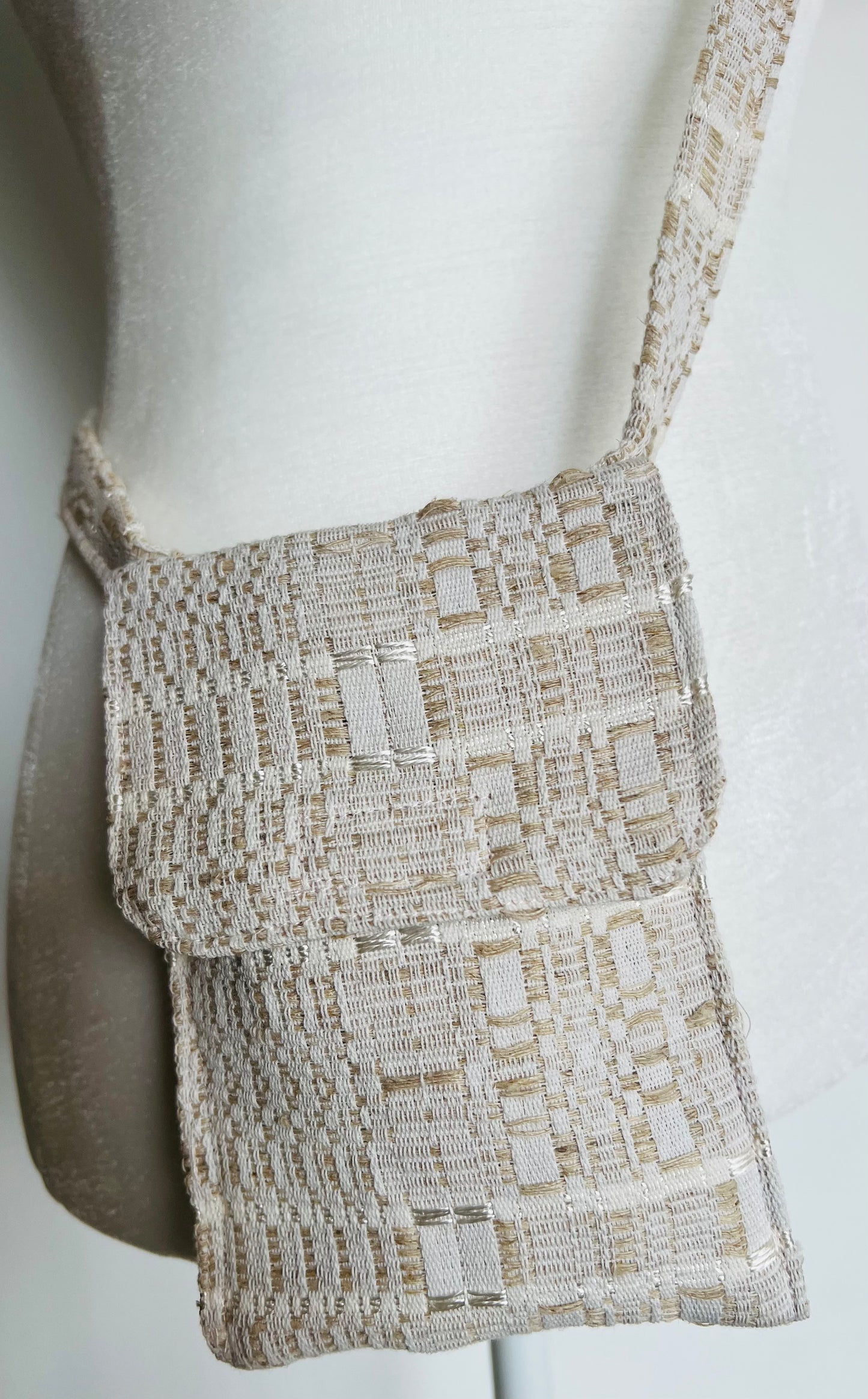 Linen Crossbody Bag