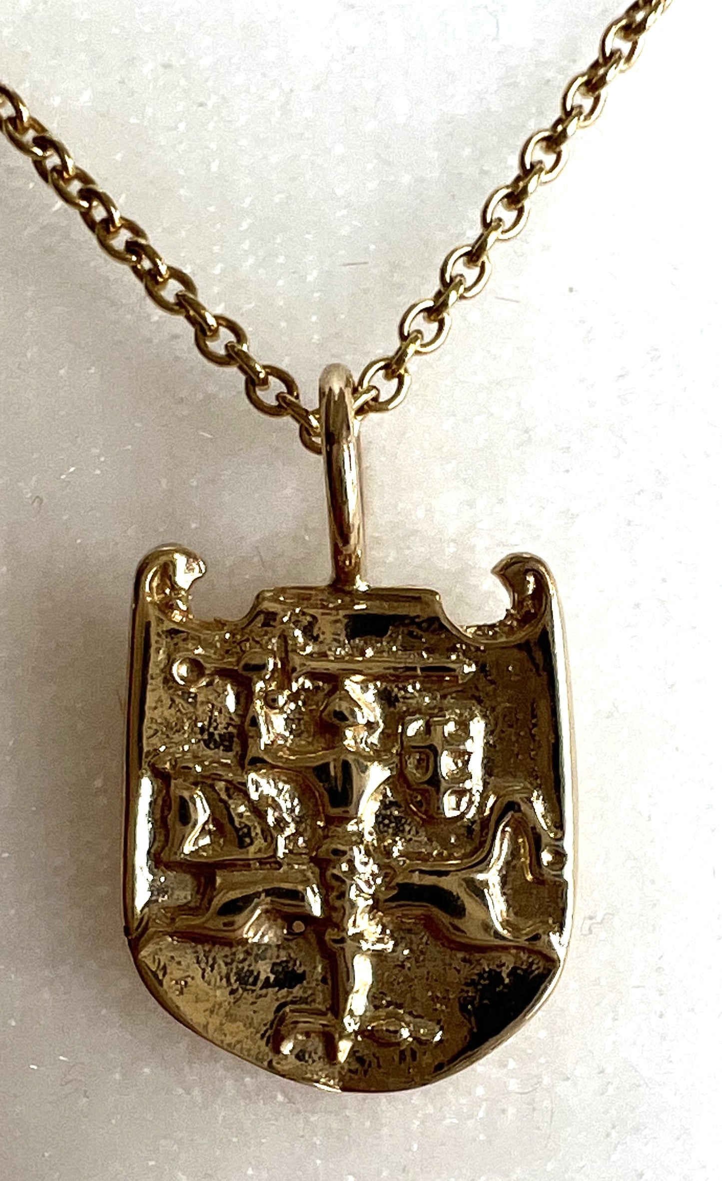 14K Gold "Vytis" Necklace