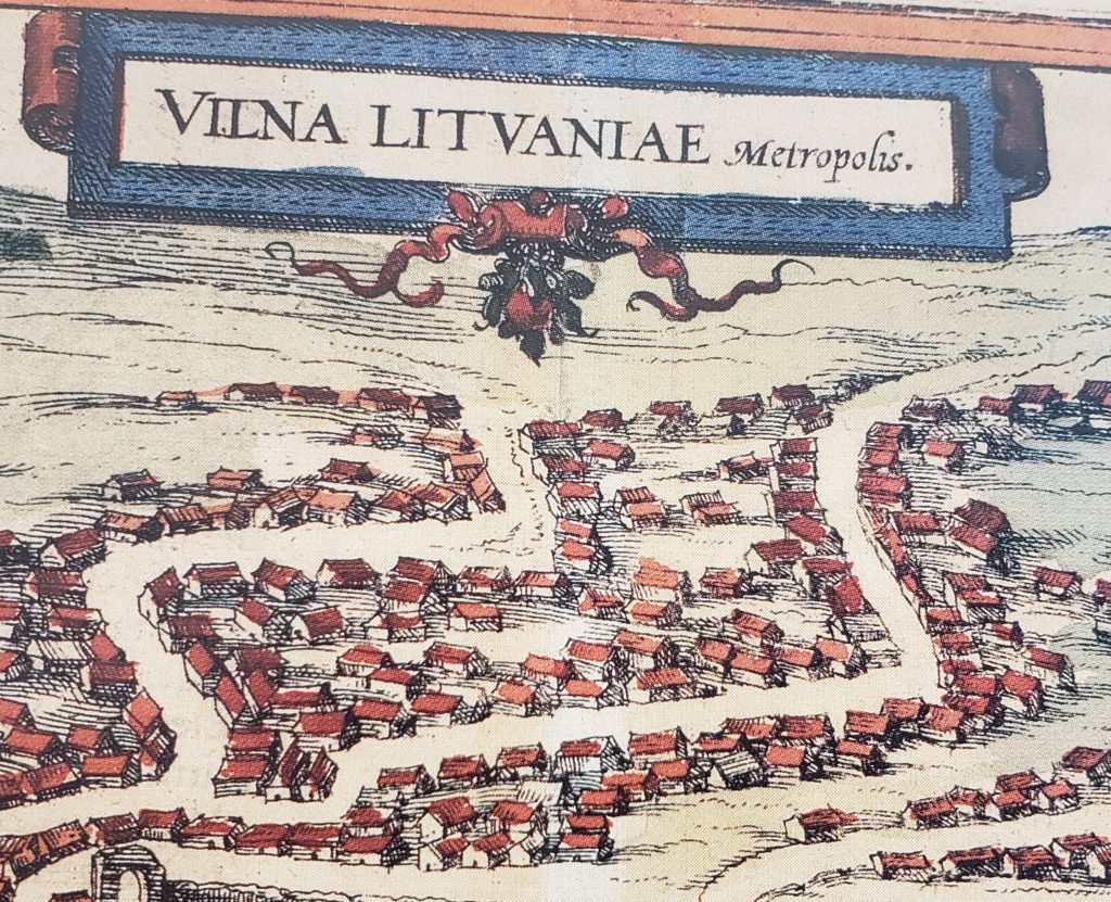 Map of Vilna Litvaniae Metropolis