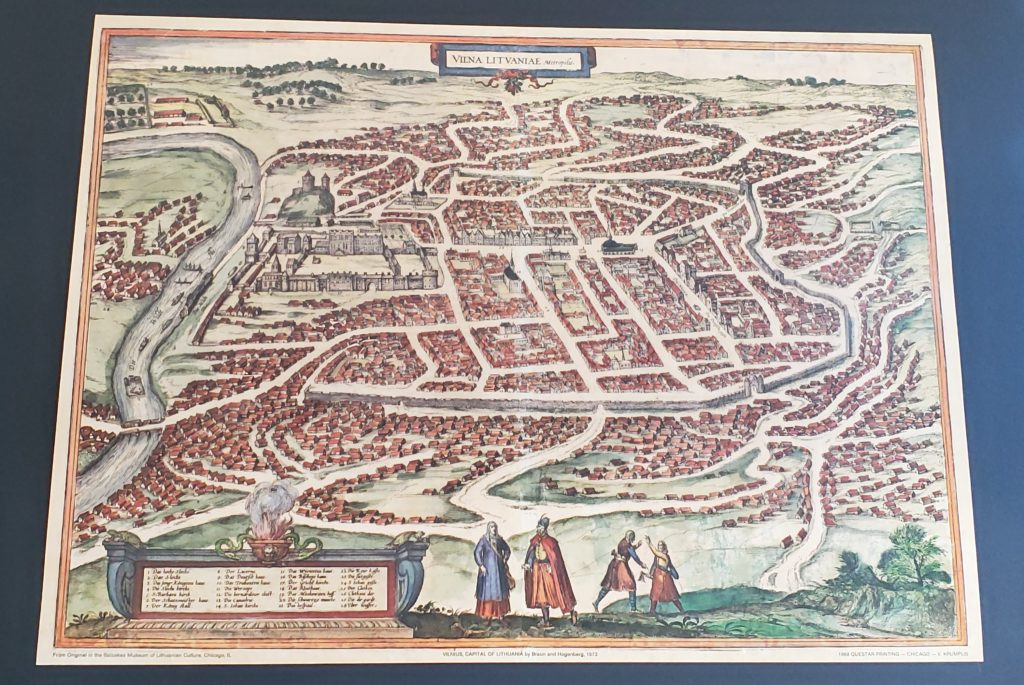 Map of Vilna Litvaniae Metropolis